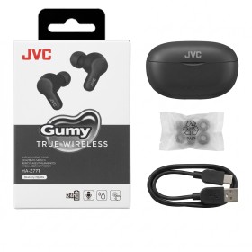 JVC HA-Z77T Negro al por Mayor | Auriculares Gumy TWS Bluetooth 5.3