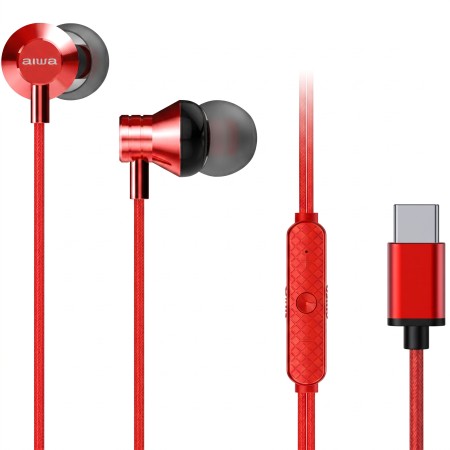 Aiwa ESTM-50 USB-C al por Mayor | Auriculares Metálicos Tipo-C