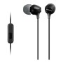 Sony MDR-EX15AP Negro al por Mayor | Auriculares In-Ear con Micro