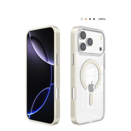 Funda Samsung S26 Plus Transparente con MagSafe y Borde de Color | Wephone Mayorista
