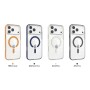 Funda iPhone 17 Pro/iPhone 18 Pro Transparente con MagSafe y Borde de Color | Wephone Mayorista
