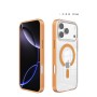 Funda iPhone 17 Pro/iPhone 18 Pro Transparente con MagSafe y Borde de Color | Wephone Mayorista