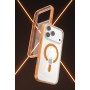 Funda iPhone 17 Pro Max/iPhone 18 Pro Max  con MagSafe Transparente y Borde de Color | Wephone Mayorista