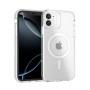 Funda Rígida Transparente Borde Color MagSafe iPhone 11 | Wephone Mayorista