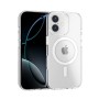 Funda Rígida Transparente Borde Color MagSafe iPhone 16 | Wephone Mayorista