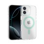 Funda Rígida Transparente Borde Color MagSafe iPhone 16 | Wephone Mayorista