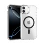 Funda Rígida Transparente Borde Color MagSafe iPhone 11 | Wephone Mayorista