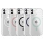 Funda Rígida Transparente Borde Color MagSafe iPhone 11 | Wephone Mayorista
