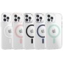 Funda Rígida Transparente Borde Color MagSafe iPhone 12 Pro | Wephone Mayorista