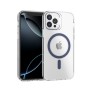 Funda Rígida Transparente Borde Color MagSafe iPhone 14 Pro | Wephone Mayorista