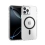Funda Rígida Transparente Borde Color MagSafe iPhone 14 Pro | Wephone Mayorista