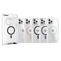 Funda Rígida Transparente Borde Color MagSafe iPhone 15 Pro Max | Wephone Mayorista