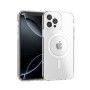 Funda Rígida Transparente Borde Color MagSafe iPhone 15 Pro Max | Wephone Mayorista