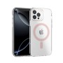Funda Rígida Transparente Borde Color MagSafe iPhone 15 Pro Max | Wephone Mayorista