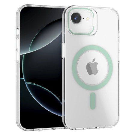 Funda Rígida Transparente Borde Color MagSafe iPhone 17E | Wephone Mayorista