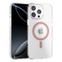 Funda Rígida Transparente Borde Color MagSafe iPhone 16 Pro Max | Wephone Mayorista