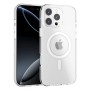 Funda Rígida Transparente Borde Color MagSafe iPhone 16 Pro Max | Wephone Mayorista