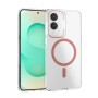 Funda Rígida Transparente Borde Color MagSafe Samsung S25 Edge | Wephone Mayorista