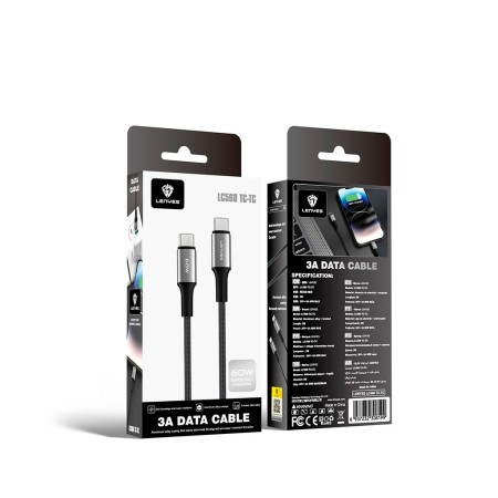 Cable USB-C 60W 2 Metros Lenyes LC560 al por Mayor | WePhone