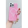 Funda magnética con purpurina + correa para iPhone 17 Pro | Wephone Mayorista