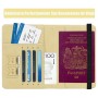 Funda para Pasaporte de Cuero Organizador de Documentos de Viaje | WePhoneShop