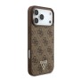 Funda Guess iPhone 17 Pro Marrón MagSafe | 4G Triangle Logo