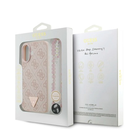 Funda Guess iPhone 17 Rosa MagSafe | 4G Triangle Logo