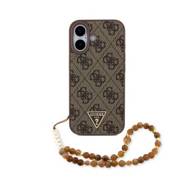 Funda Guess iPhone 17 Marrón MagSafe | 4G Triangle Logo