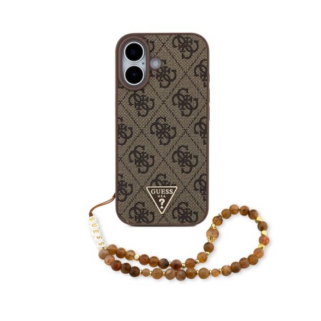 Funda Guess iPhone 17 Marrón MagSafe | 4G Triangle Logo