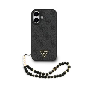 Funda Guess iPhone 17 Negro MagSafe | 4G Triangle Logo