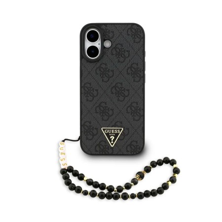 Funda Guess iPhone 17 Negro MagSafe | 4G Triangle Logo
