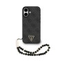Funda Guess iPhone 17 Negro MagSafe | 4G Triangle Logo