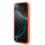 Funda Lacoste iPhone 17 Pro Naranja | Textura Petit Piqué MagSafe