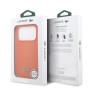 Funda Lacoste iPhone 17 Pro Naranja | Textura Petit Piqué MagSafe