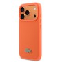 Funda Lacoste iPhone 17 Pro Naranja | Textura Petit Piqué MagSafe