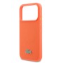 Funda Lacoste iPhone 17 Pro Naranja | Textura Petit Piqué MagSafe