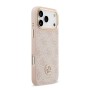 Funda Guess iPhone 17 Pro Max Rosa MagSafe | 4G Strass Logo Gold