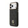 Funda Guess iPhone 17 Pro Max Negro MagSafe | 4G Strass Logo Gold