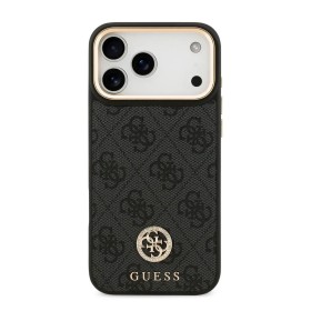 Funda Guess iPhone 17 Pro Max Negro MagSafe | 4G Strass Logo Gold