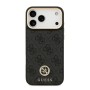 Funda Guess iPhone 17 Pro Max Negro MagSafe | 4G Strass Logo Gold