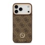 Funda Guess iPhone 17 Pro Max Marrón MagSafe | 4G Strass Logo Gold