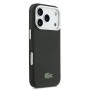 Funda Lacoste iPhone 17 Pro Negra | Bordes Metálicos MagSafe