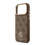 Funda Guess iPhone 17 Pro Max Marrón MagSafe | 4G Strass Logo Gold
