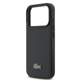 Funda Lacoste iPhone 17 Pro Azul Navy | Textura Petit Piqué MagSafe