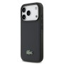 Funda Lacoste iPhone 17 Pro Azul Navy | Textura Petit Piqué MagSafe
