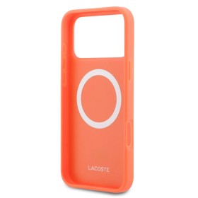Funda Lacoste iPhone 17 Pro Max Naranja | Petit Piqué MagSafe
