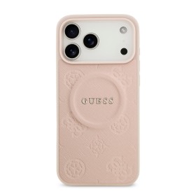 Funda Guess iPhone 17 Pro Max Rosa MagSafe | Peony Hot Stamp PU