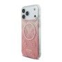Funda Guess iPhone 17 Pro Max Rosa MagSafe | Gradient Peony & Glitter