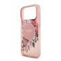 Funda Guess iPhone 17 Pro Rosa MagSafe | IML Flowers & Pearl Strap