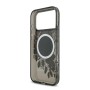 Funda Guess iPhone 17 Pro Negro MagSafe | IML Flowers & Pearl Strap